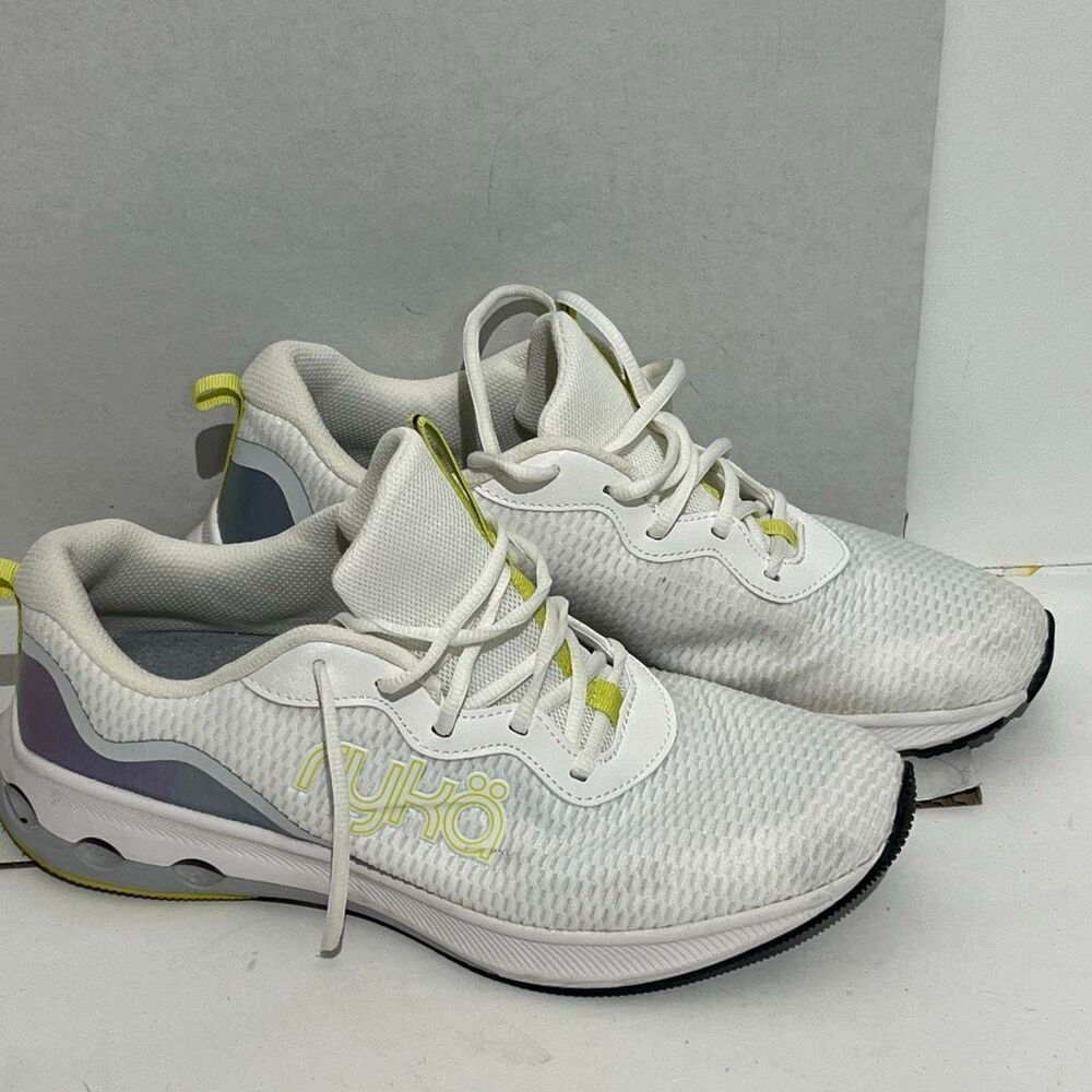 Ryka Women's Bright White Accelerate Re-Zorb Lite Sneaker Walking Shoes Size 10M